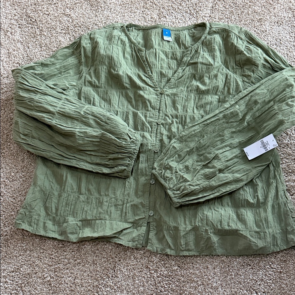 Old Navy Olive Green Blouse
